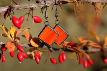 earrings - historical glass