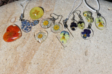 resin jewelry - historical glass