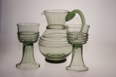 Goblet with radial spin - 63 - historical glass