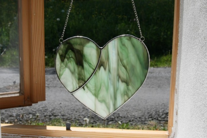 heart - historical glass
