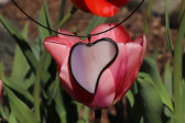 jewel heart purple - historical glass