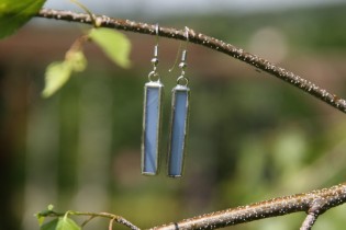 earrings sky long - historical glass