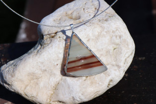 jewel brown triangle - historical glass