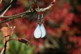 earrings snow - historical glass