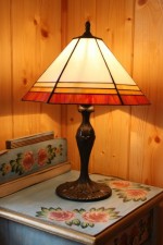 Tiffany lamps four-color - historical glass
