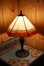 Tiffany lamps four-color - historical glass