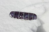 Hair clips purple - historical glass