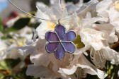 jewel flower purple - historical glass