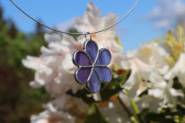 jewel flower purple - historical glass