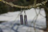 earrings purple 3 - historical glass