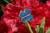 jewel flower blue - historical glass