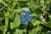 jewel flower blue - historical glass