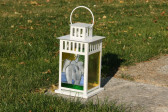 lantern with the elephant - historical glass