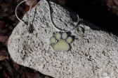 dog's paw - historical glass