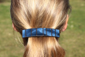 hair clip blue - historical glass