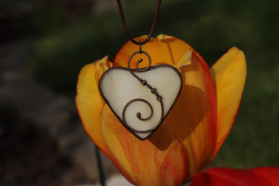 heart - historical glass