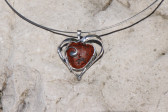 jewel with heart - historical glass