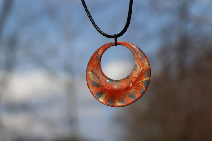 Jewelry of resin - historical glass
