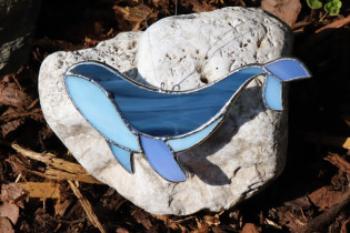 whale - historical glass