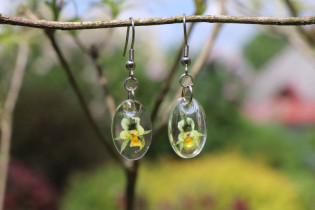 earrings - historical glass