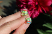 earrings - historical glass