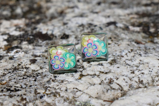 earrings - historical glass