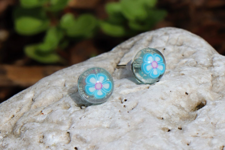 earrings - historical glass