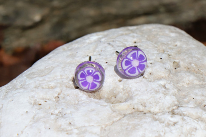 earrings - historical glass