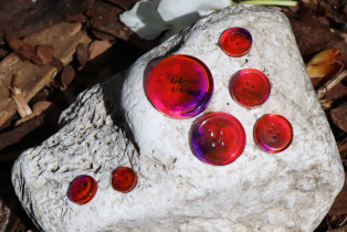 buttons - historical glass