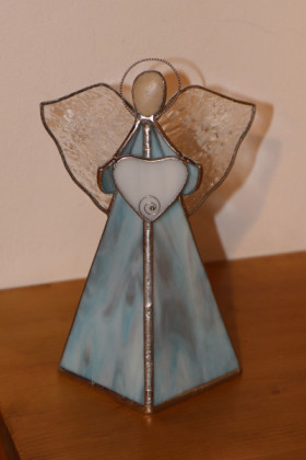 blue angel - historical glass