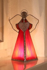 red angel - historical glass